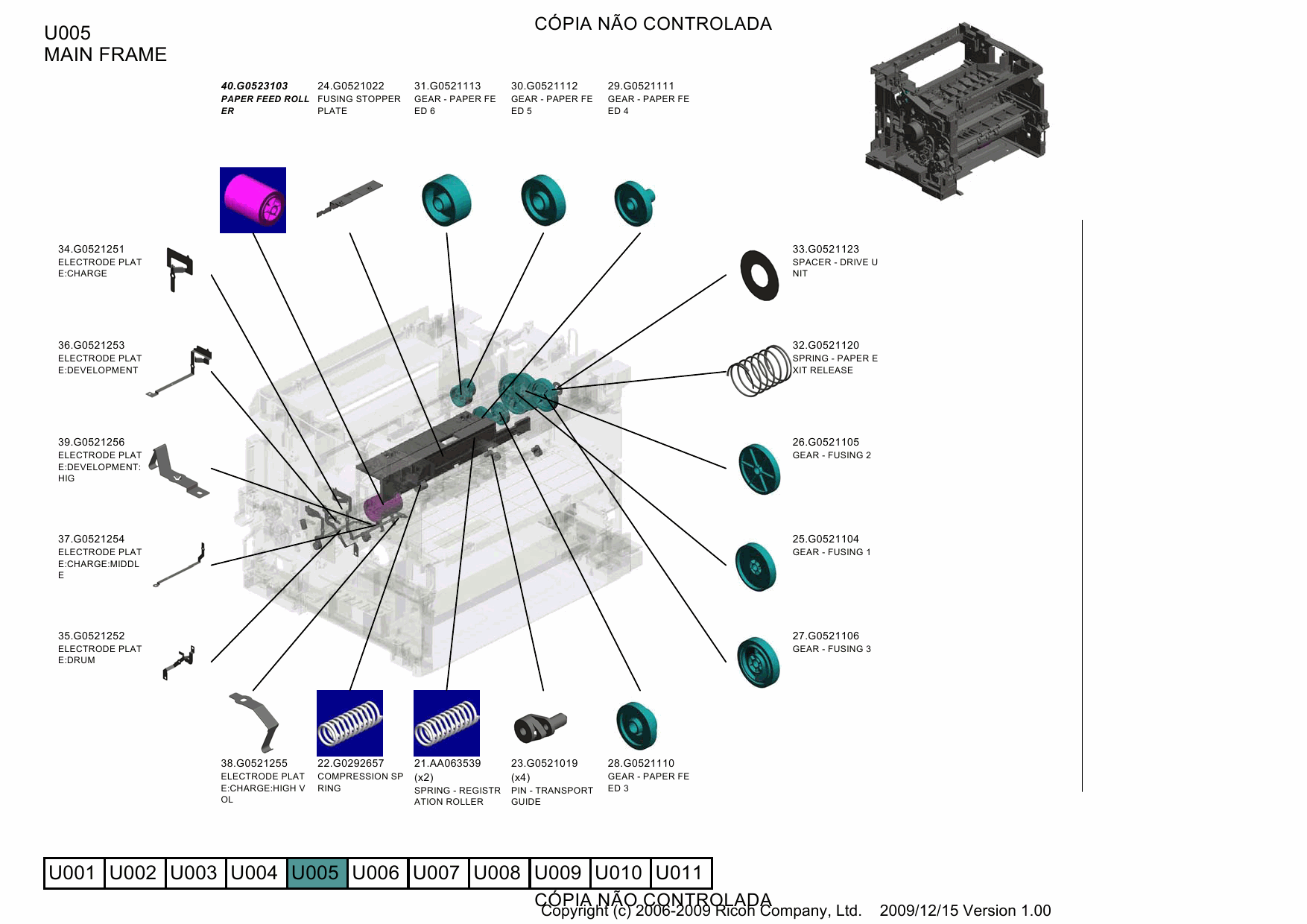 RICOH Aficio SP-6330N M047 Parts Catalog-4